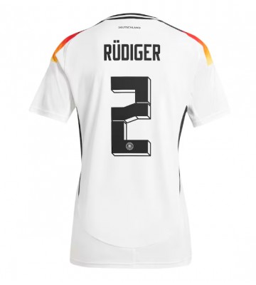 Tyskland Antonio Rudiger #2 Hjemmebanetrøje Dame EM 2024 Kort ærmer